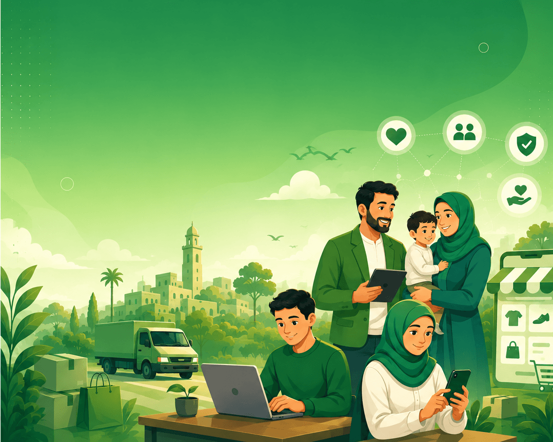 A family supported by the Kafil platform